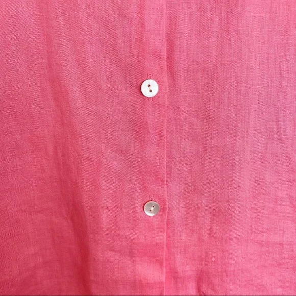 NWT J.JILL linen essential button down - Picture 4 of 8
